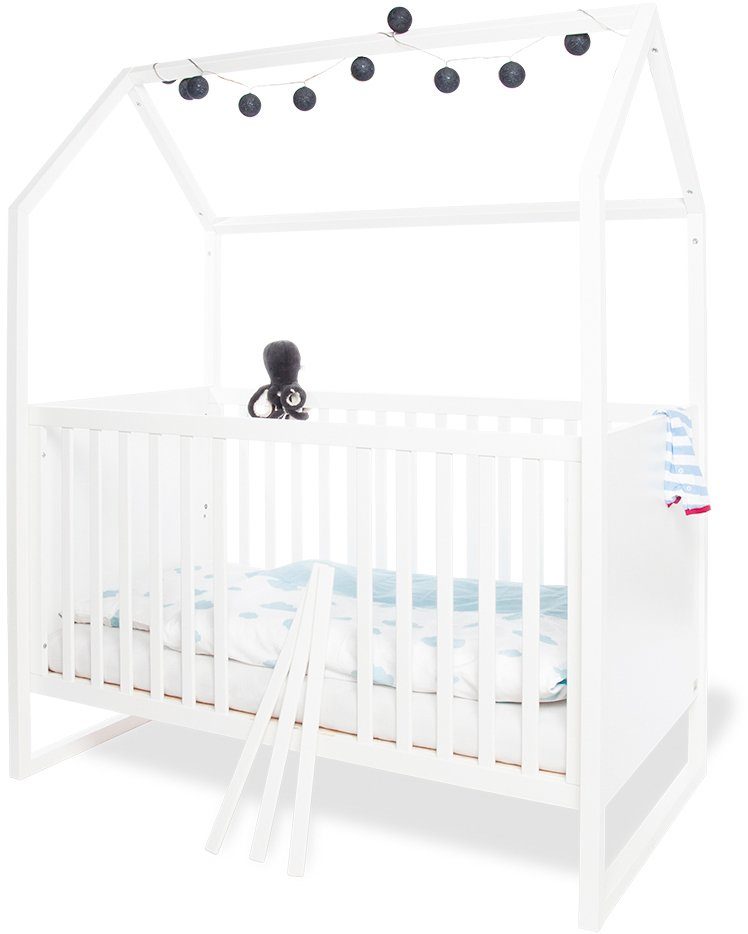 Pinolino® Babyzimmer-Komplettset Hilda & Viktoria, (Spar-Set, 3-St., Hausbett, Kleiderschrank, Wickelkommode), mit Hausbett, 2-trg. Schrank & Wickelkommode; Made in Europe