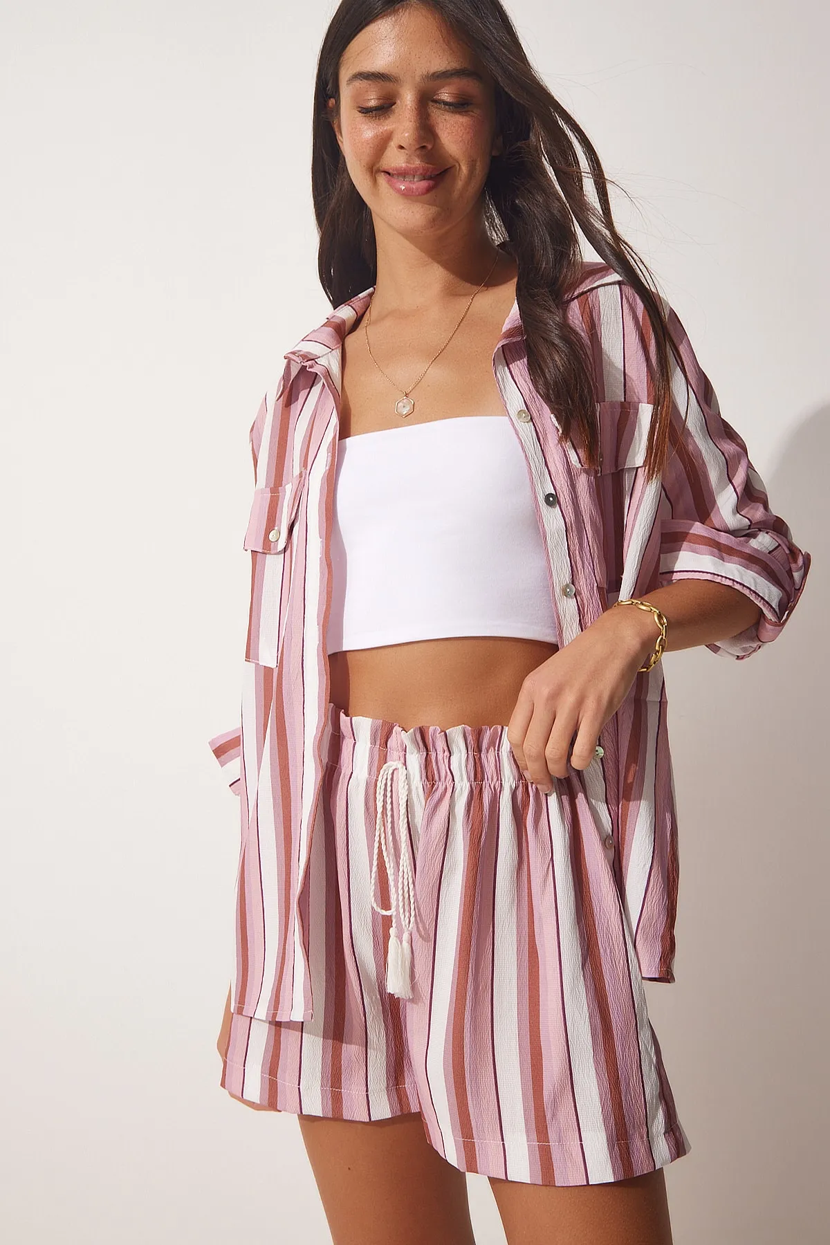 Happiness İstanbul  Zweiteiler - Rosa - Regular Fit