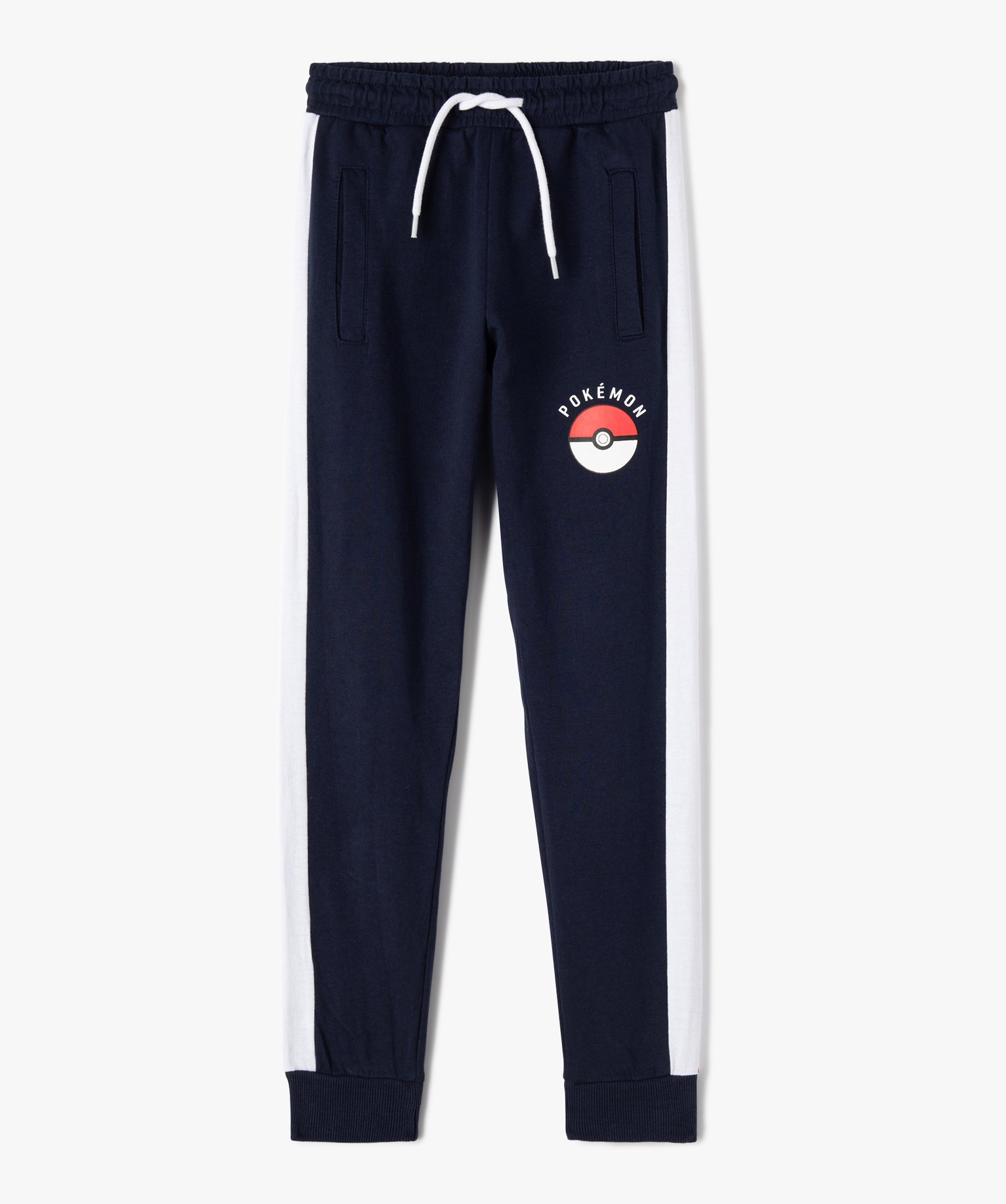 Pantalon de jogging Garçon avec bandes contrastantes - Pokemon marine | GEMO