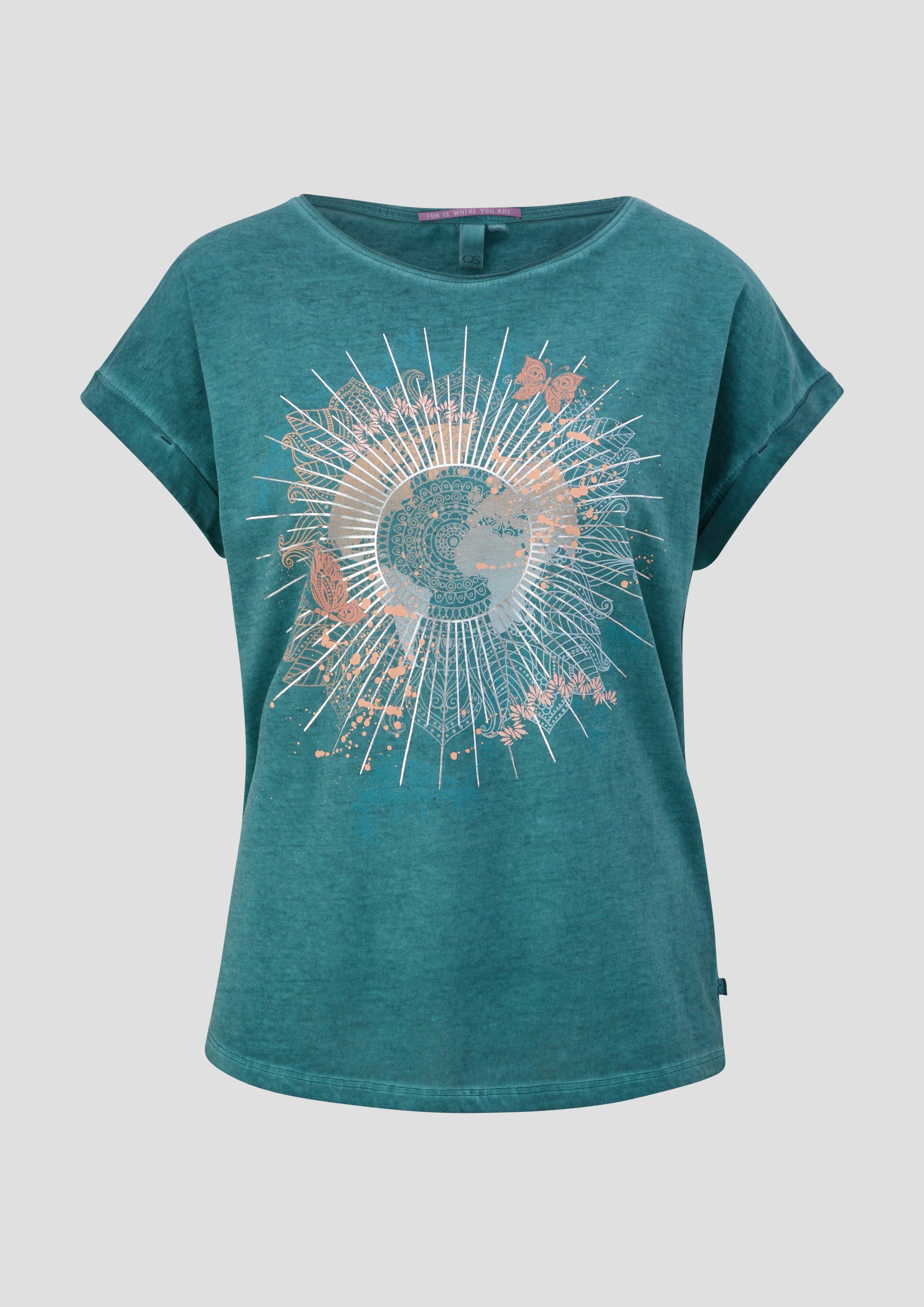 Weiches Baumwollshirt mit Frontprint  2151253-67D2