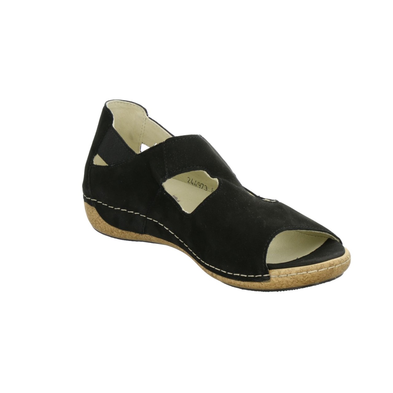 WALDLÄUFER Komfort Sandalen schwarz Heliett