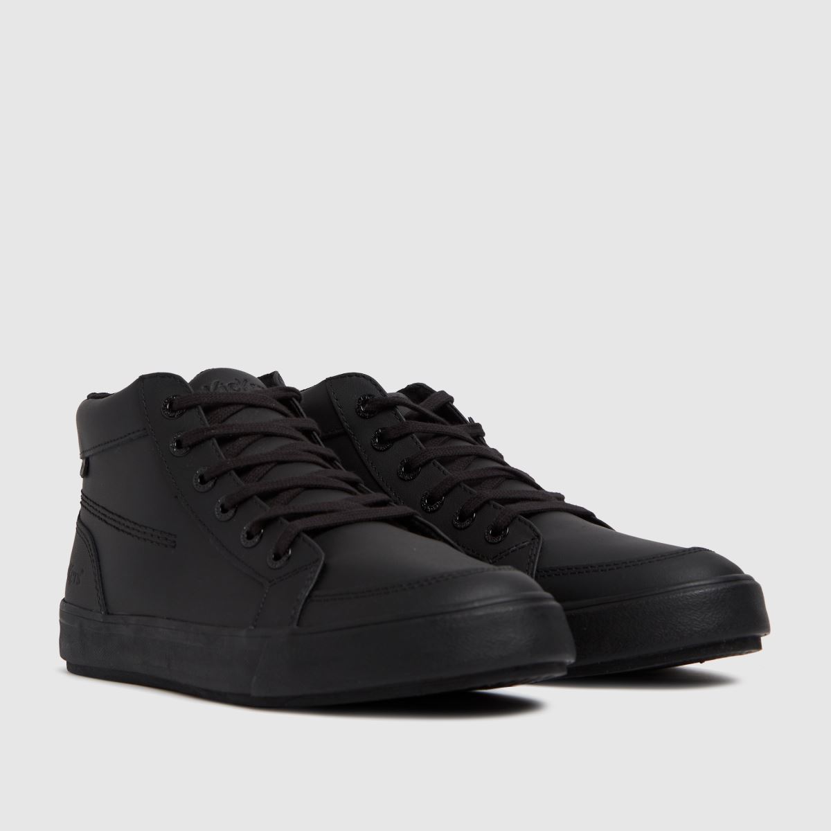 Kickers – Tovni – Svarta höga sneakers i monogram