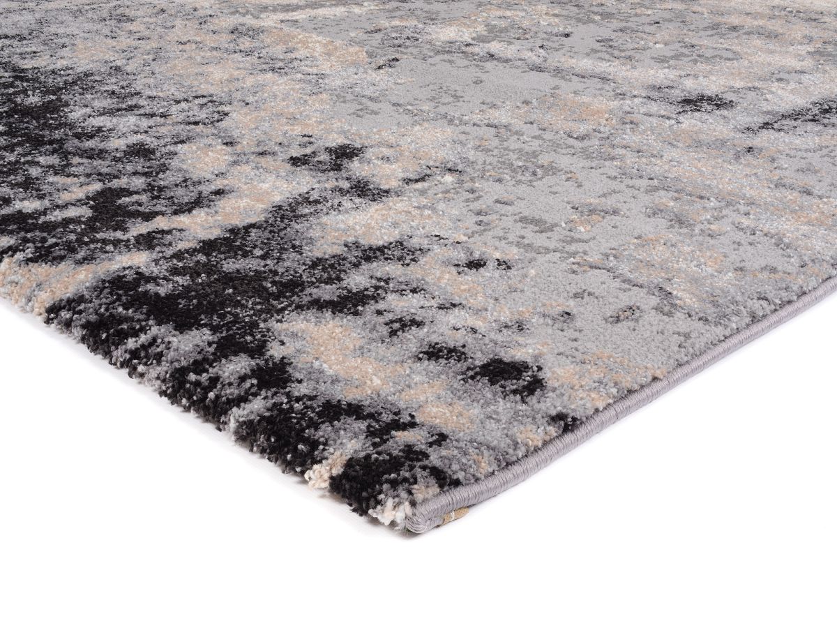 Webteppich Assoro Hellgrau 65 x 130 cm