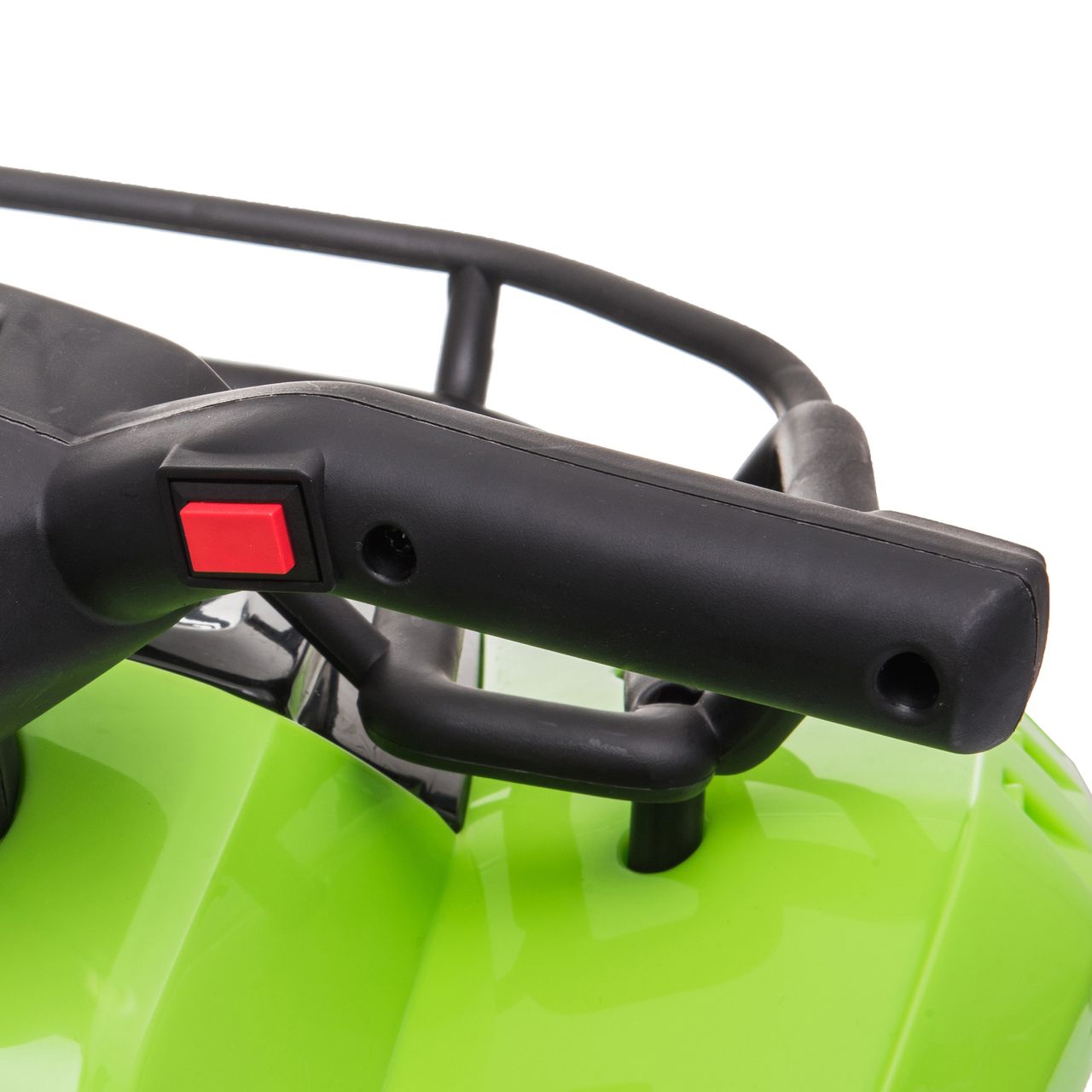 HOMCOM Mini Elektro-Quad Kinder Elektro ATV Kinderwagen LED Frontlicht Kinderfahrzeug Kindermotorrad Elektroquad für 18-36 Monate Kinder Metall PP-Kunststoff Grün 66 x 44 x 42 cm