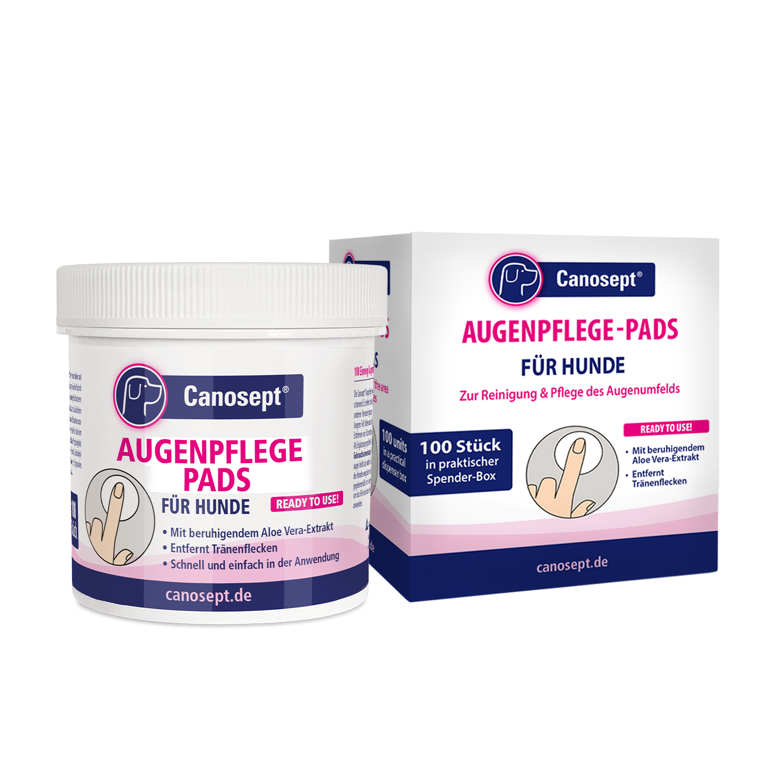 Canosept Augen- & Ohrenpflege Canosept Augenpflege Pads für Hunde 100 Stück