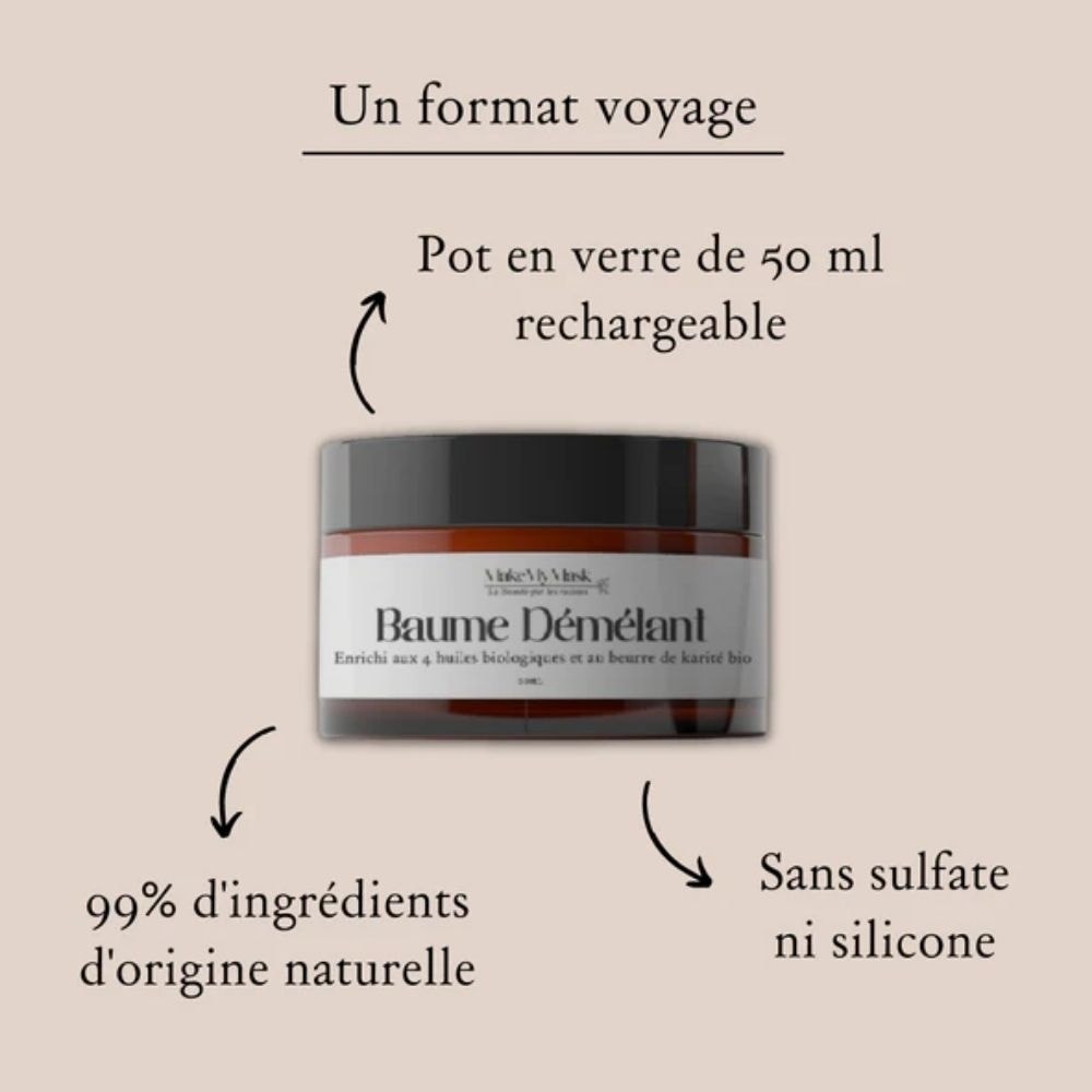 makemymask Baume Démêlant - Format voyage Après-shampoing