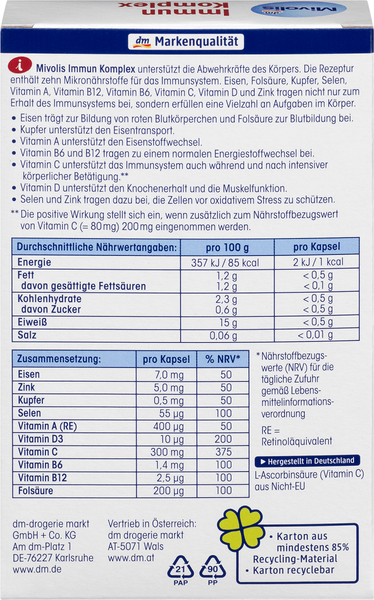 Immun Komplex Kapseln 32 St., 32 St