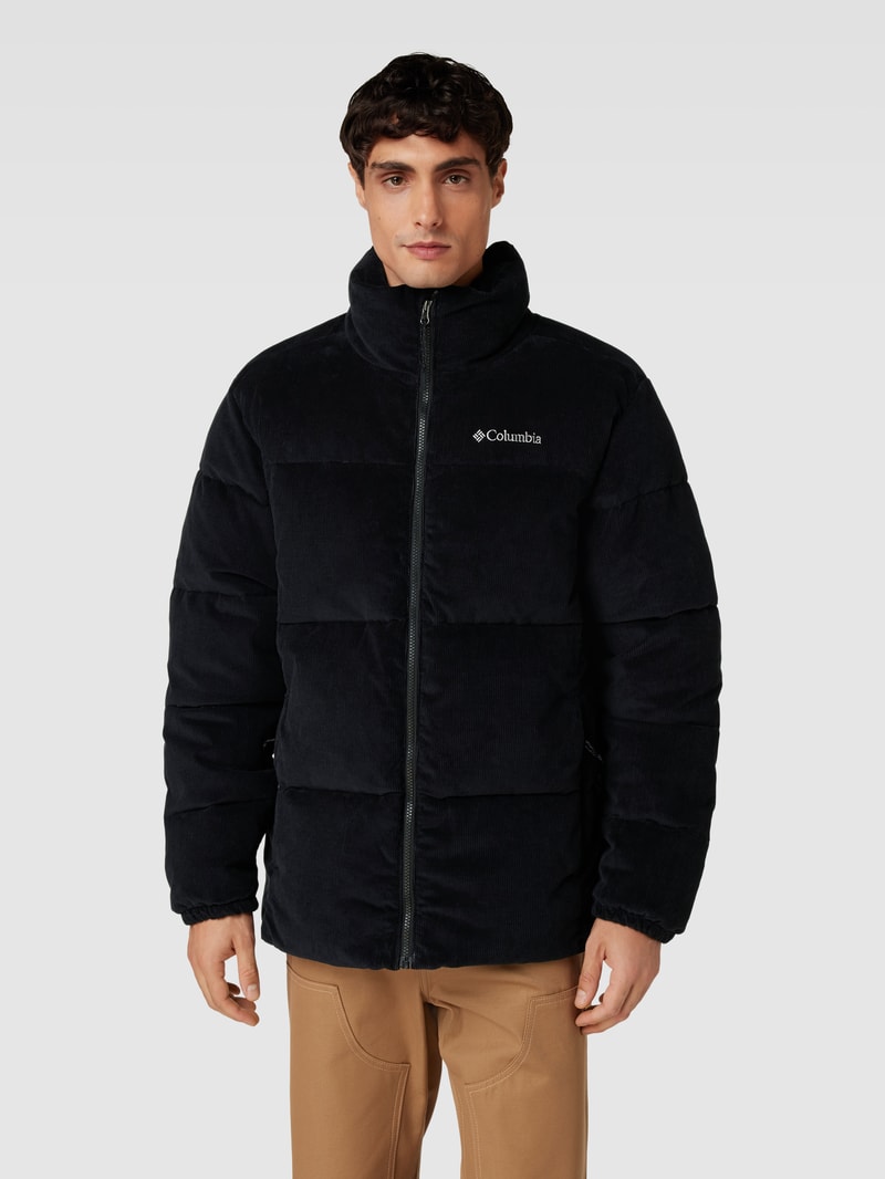 Steppjacke mit Stehkragen Modell 'Puffect™' in schwarz