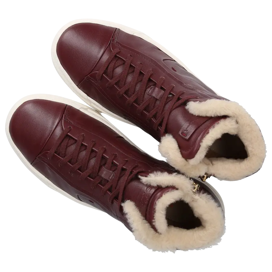 Santoni - Sneaker high 60943 Kalbsleder - rot