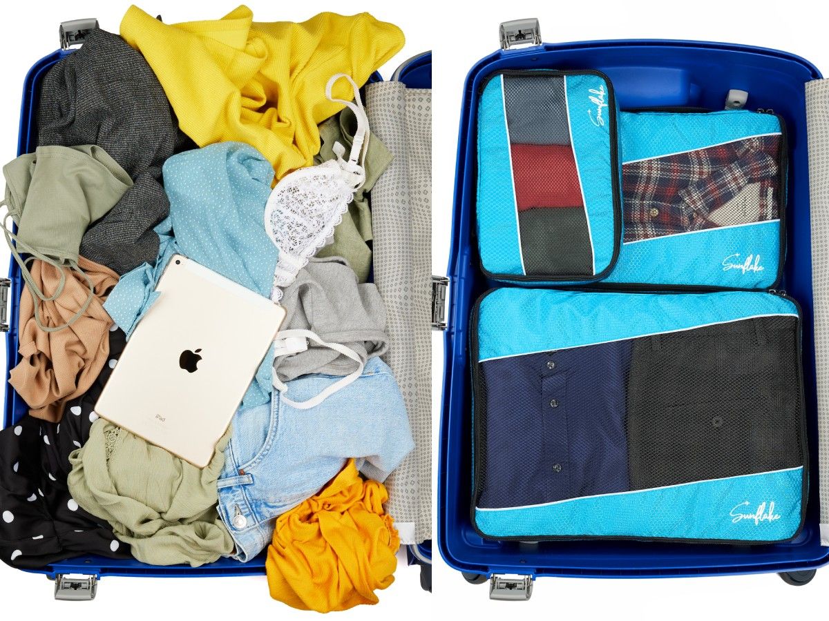 Sunflake Set von 3 Packing Cubes