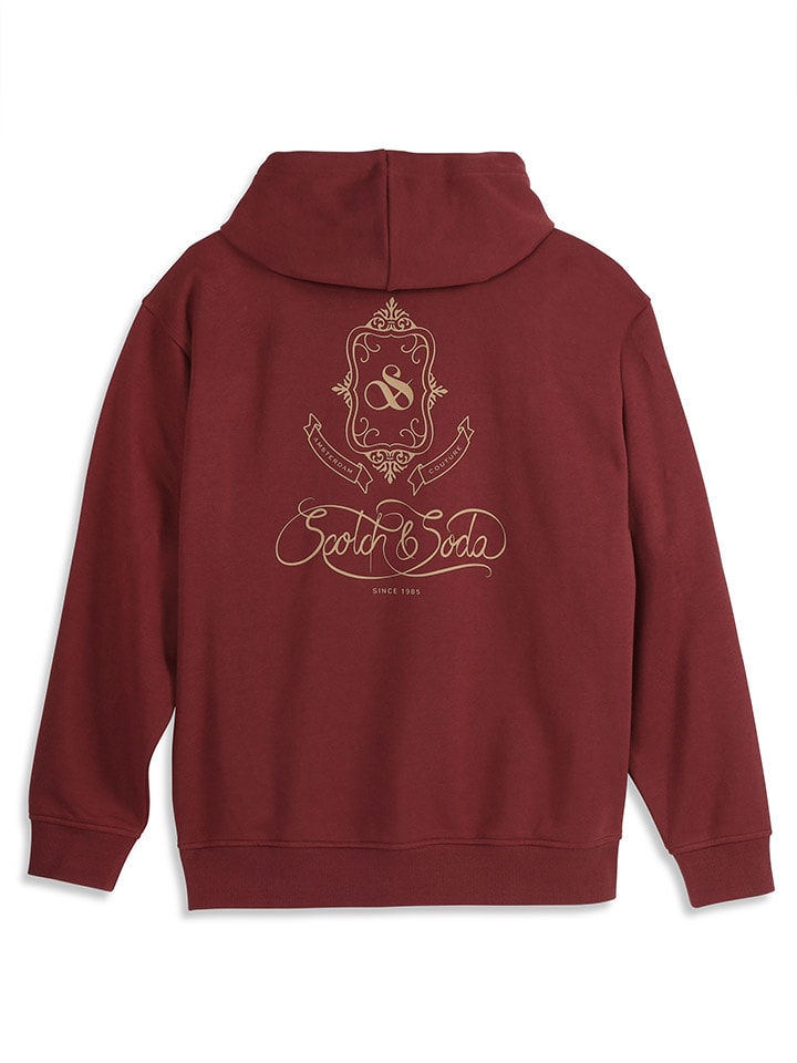 Scotch & Soda Hoodie in Bordeaux günstig kaufen