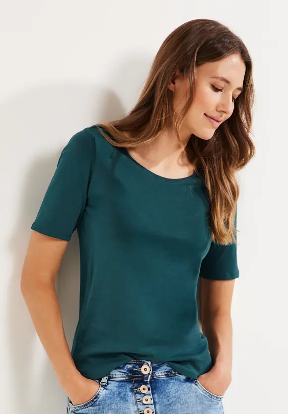 CECIL T-Shirt in Unifarbe