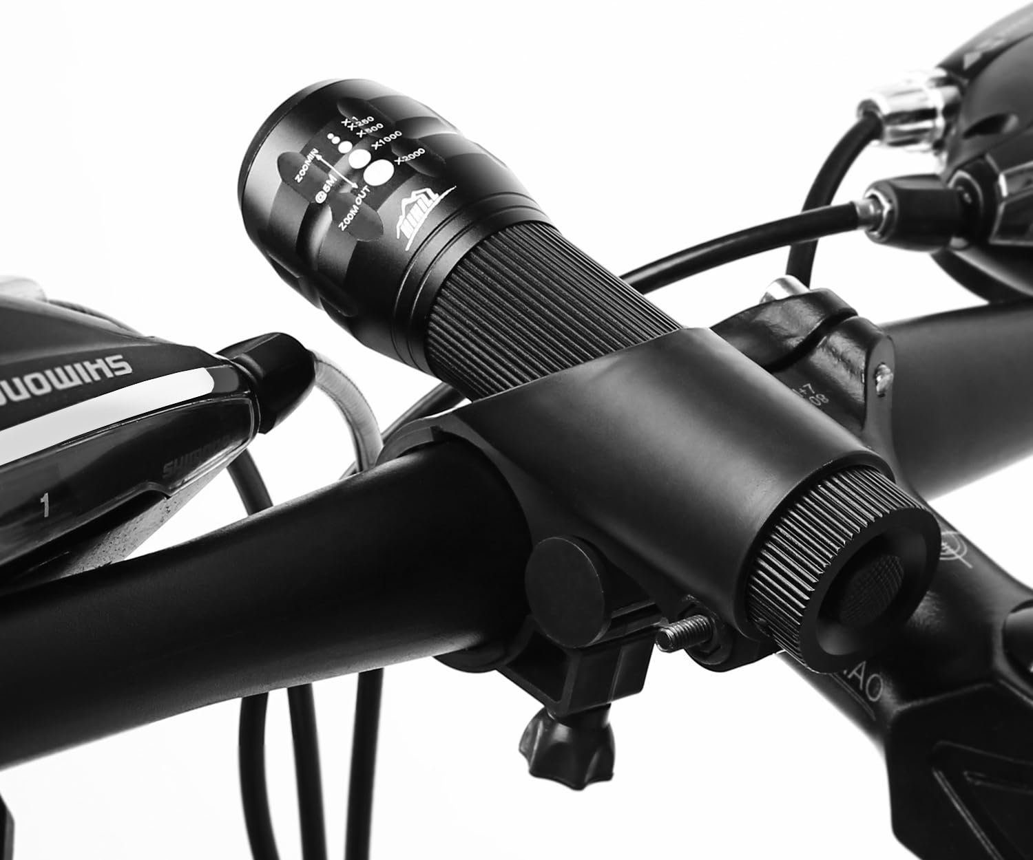 YUHRO Fahrradbeleuchtung LED-Fahrradlicht-Set, vorne & hinten, 3 Beleuchtungsmodi., Beleuchtung LED, energiesparend, Front- und Rückleuchten