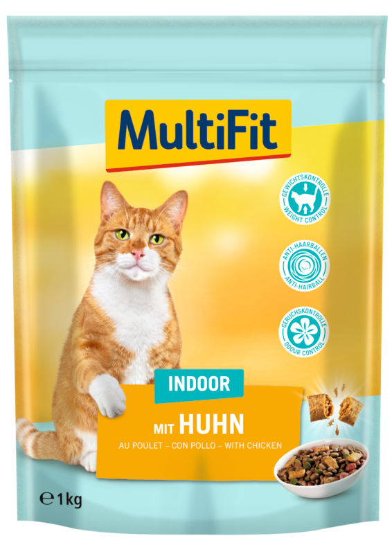 MultiFit Trockenfutter MultiFit Adult Indoor Trockenfutter Huhn 1 kg