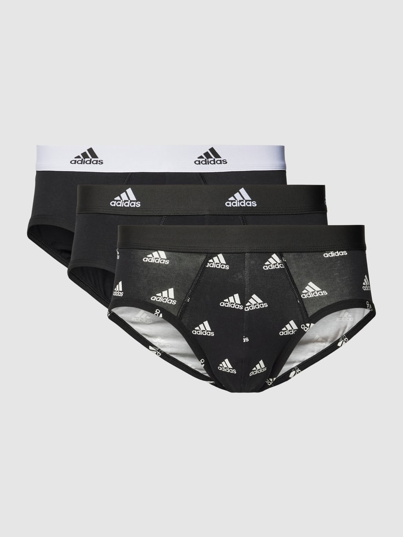 Slip mit Allover-Logo-Muster in schwarz