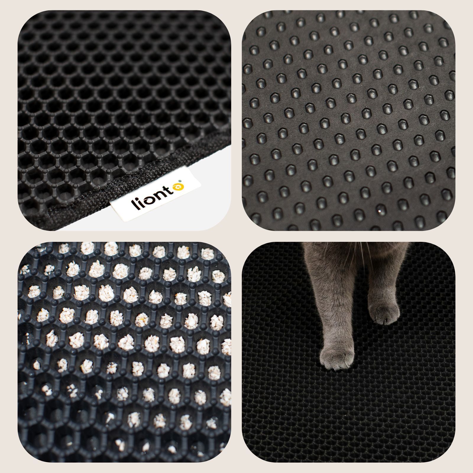 Lionto Toilettenzubehör Lionto doppellagige Katzenstreu-Matte S
