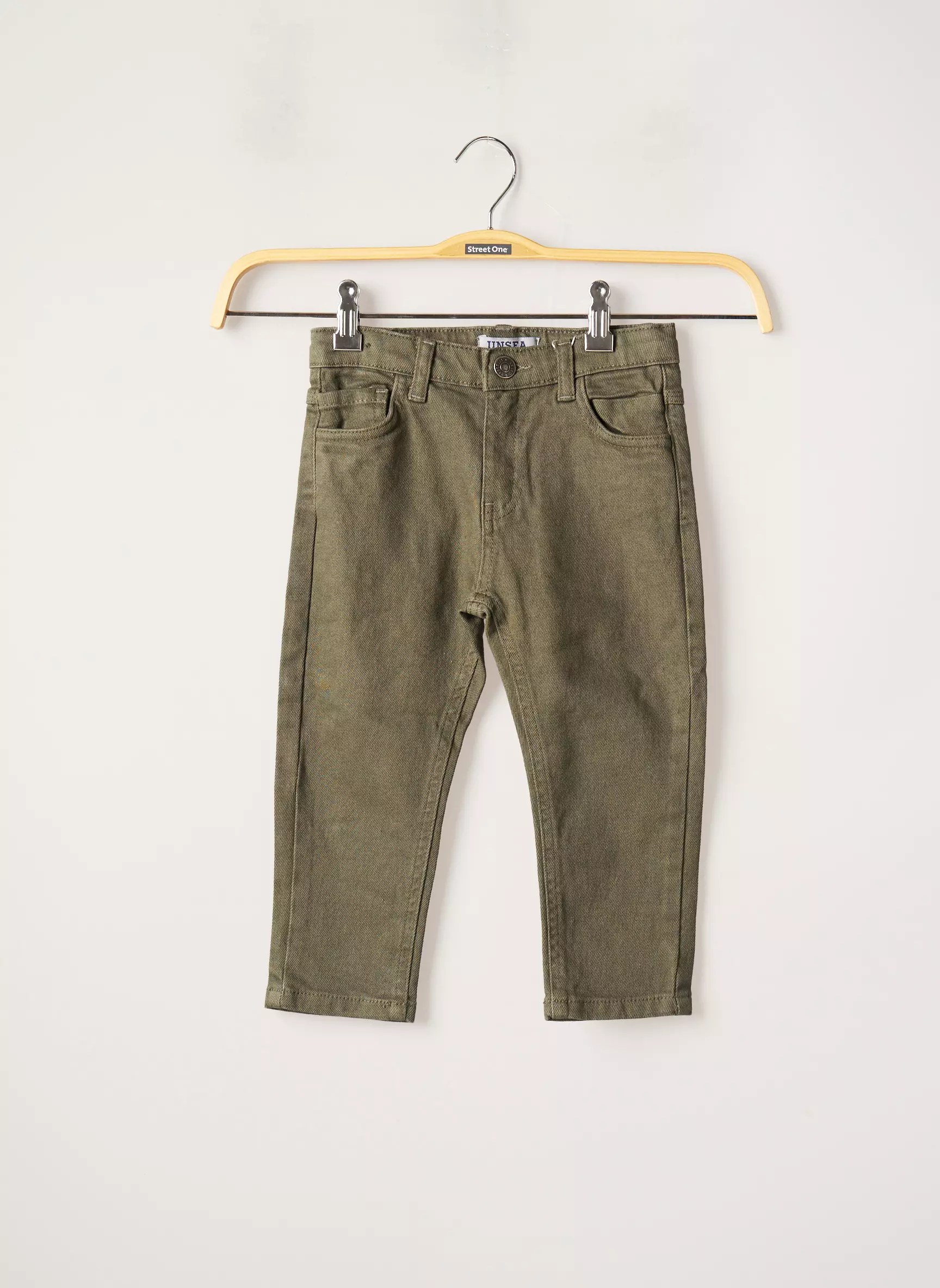 Unsea Jeans Coupe Slim Garcon couleur vert