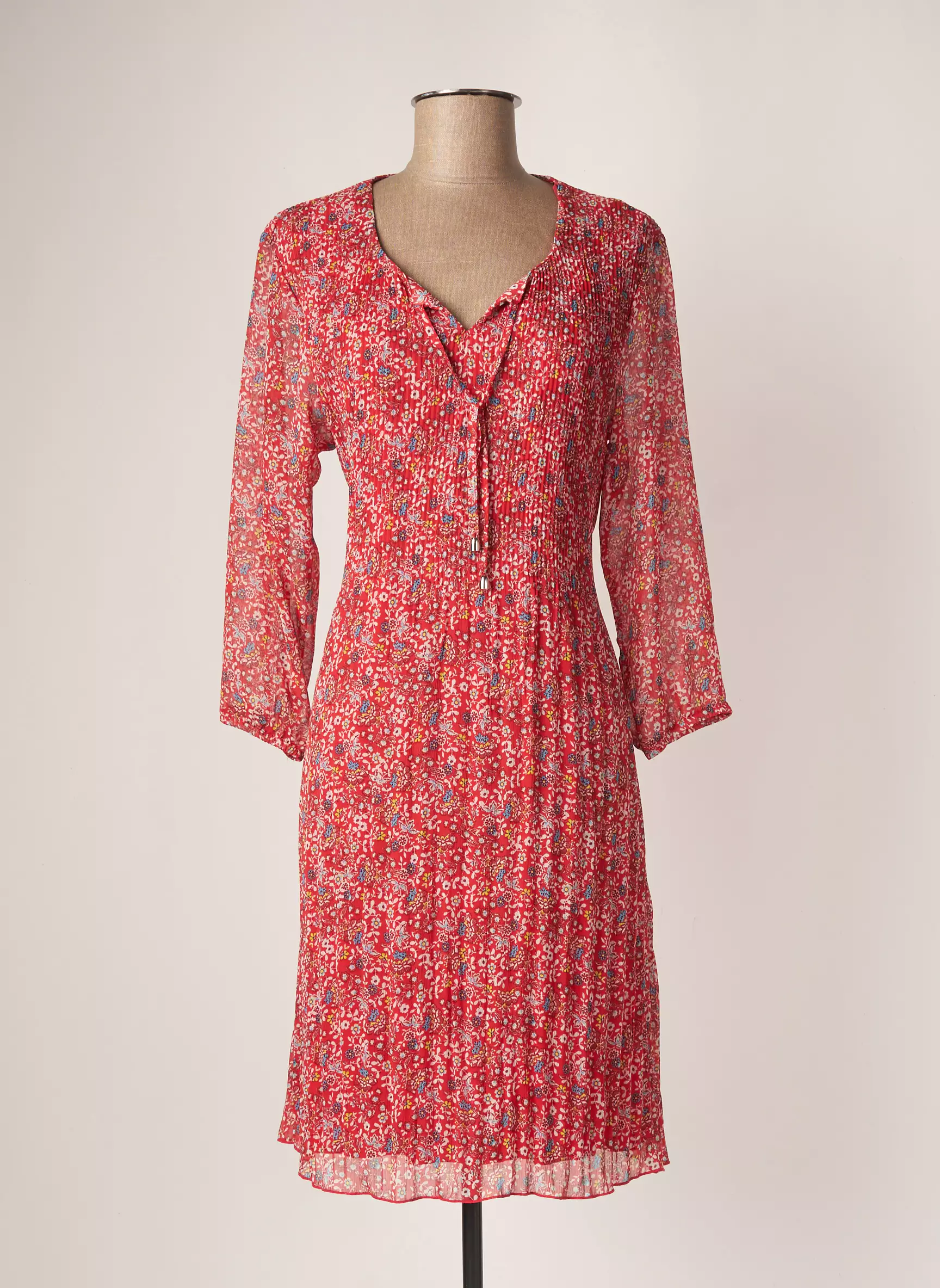 Christine Laure Robes Mi Longues Femme couleur rouge