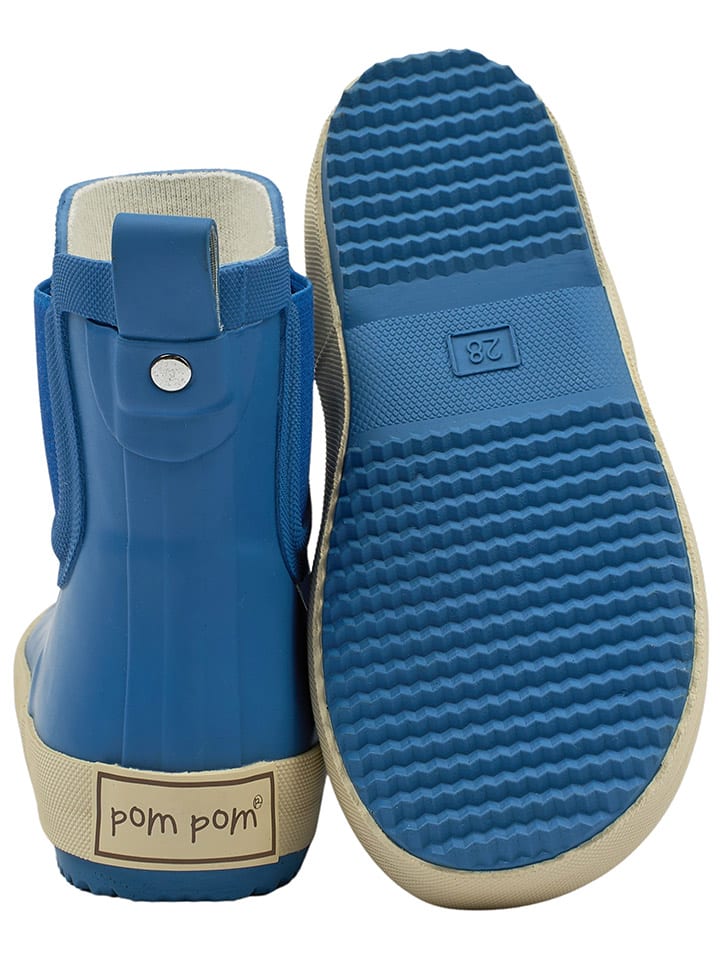 POM POM Chelsea-Boots in Blau günstig kaufen