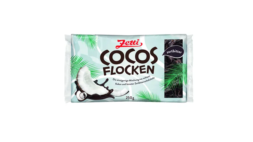 Zetti Cocosflocken Zartbitterschokolade 200 g