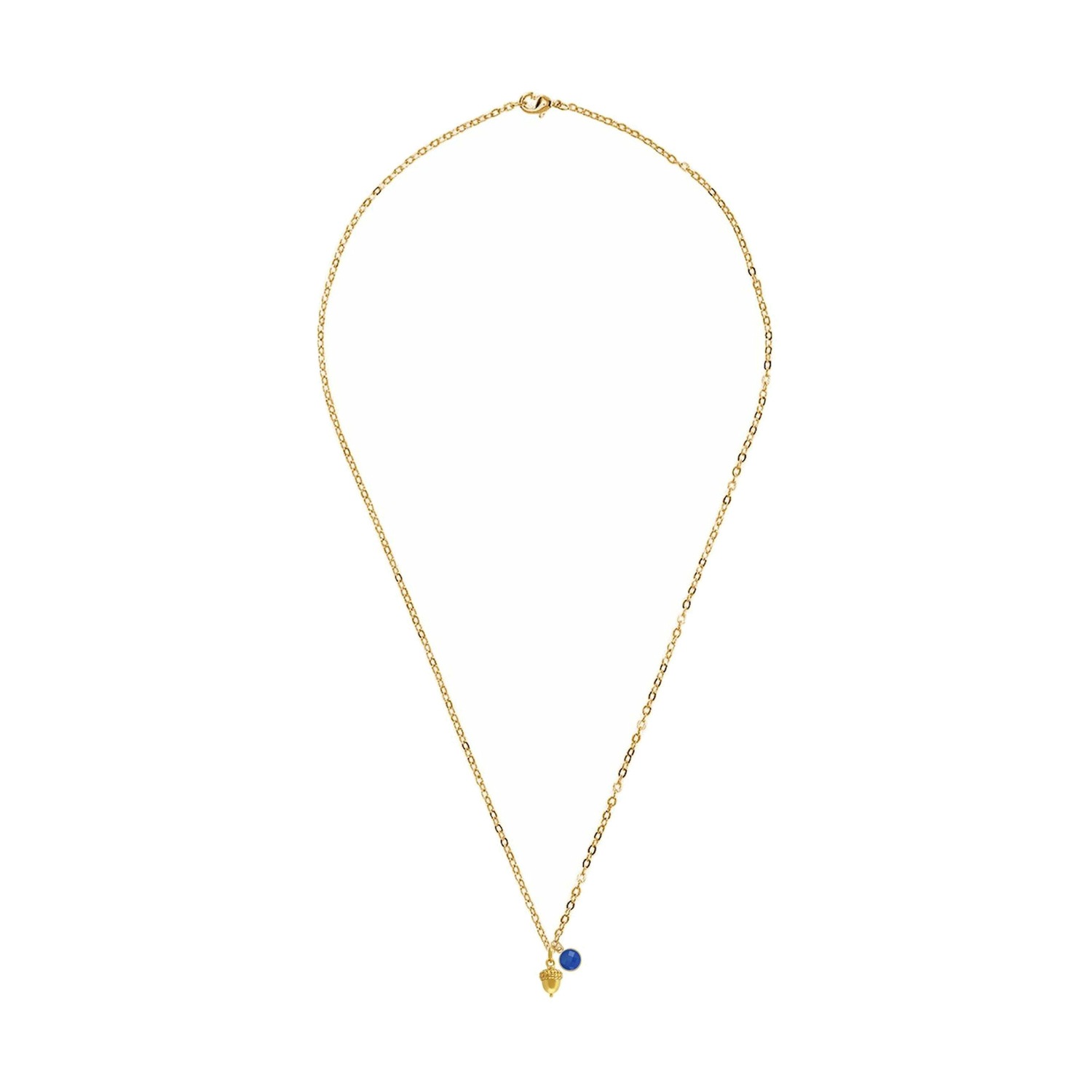 Kette mit Anhänger 'Eichel SAPHIR'