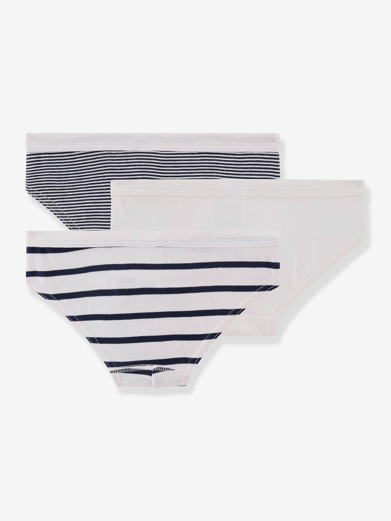 Lot de 3 slips PETIT BATEAU blanc