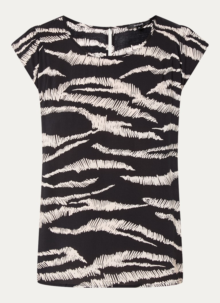 OPUS Fannie top with zebra print