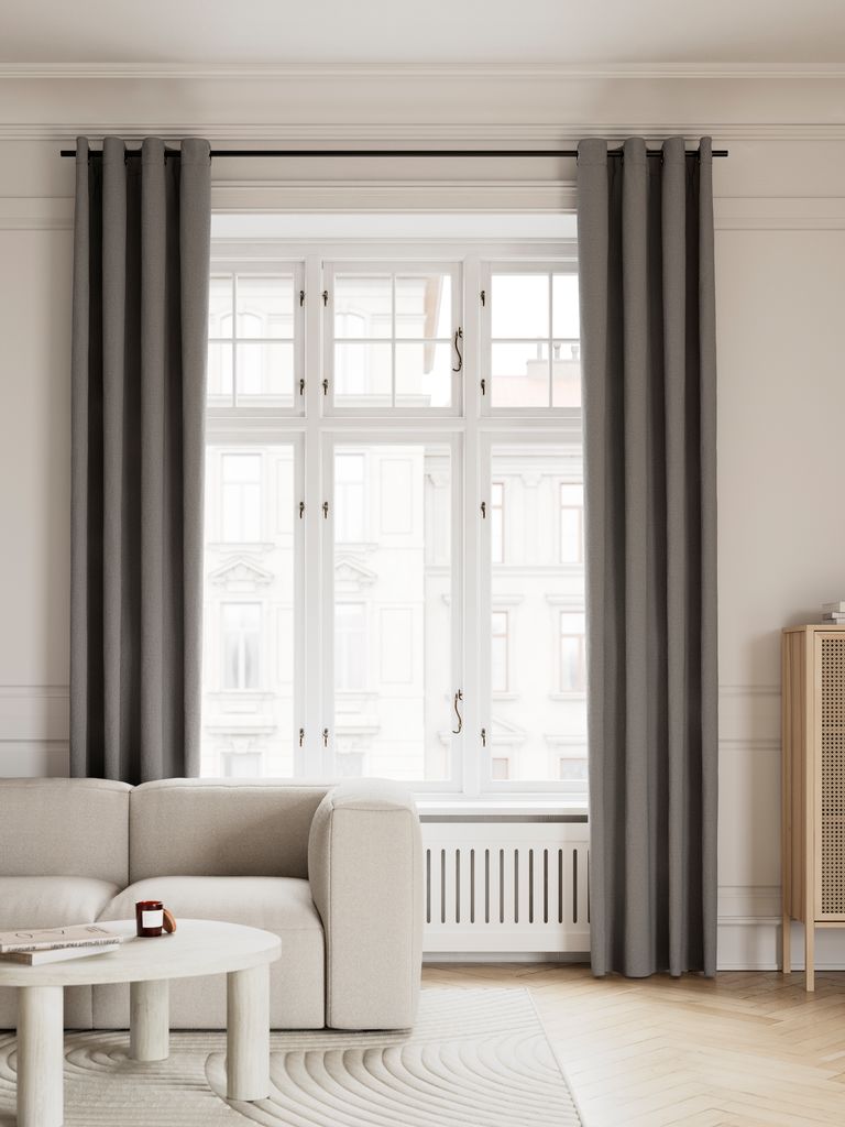 Cortina Blackout KVINGLA KVINGLA 1x140x245cm Cinza Quente