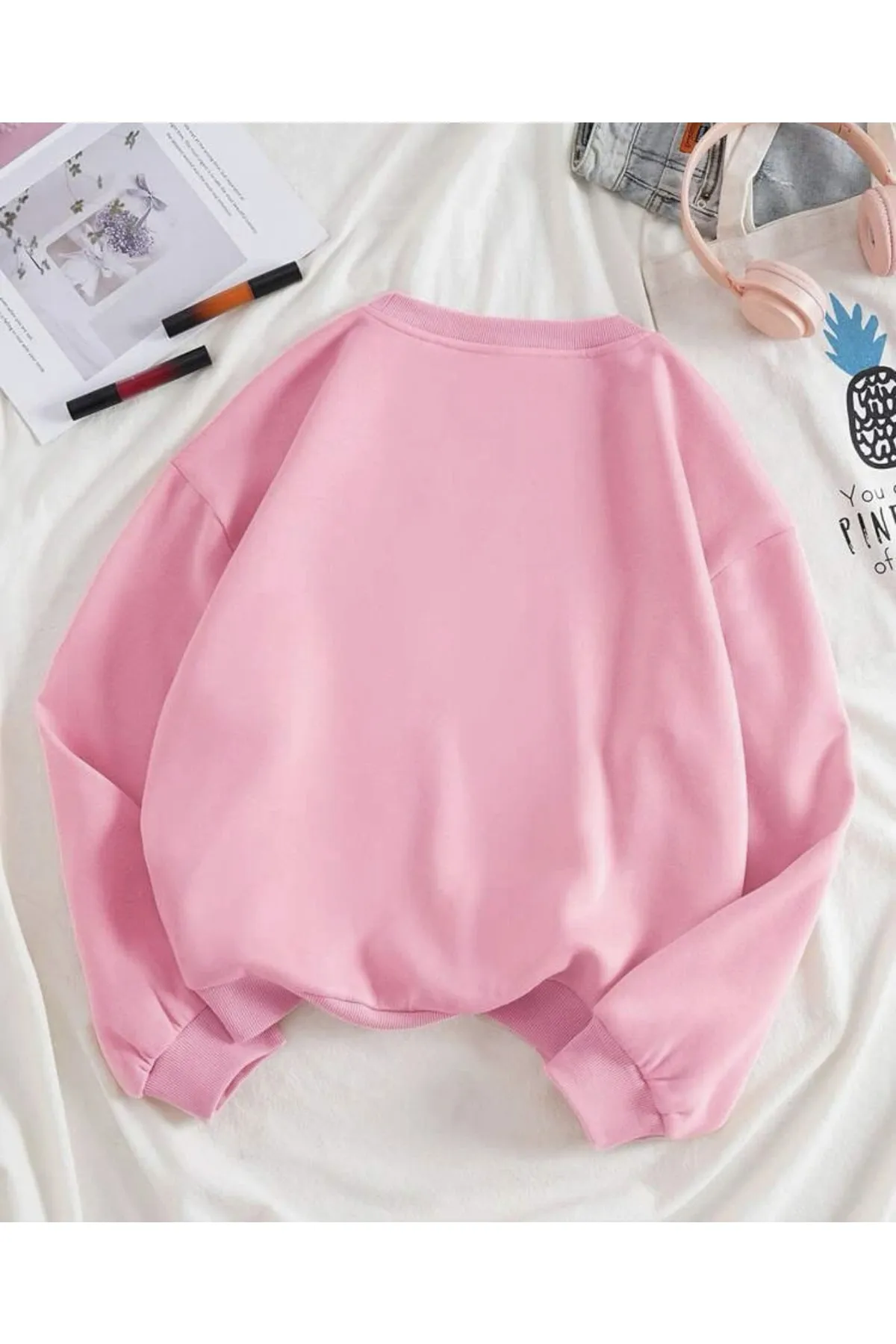MOONBULL  Sweatshirt - Rosa - Regular Fit