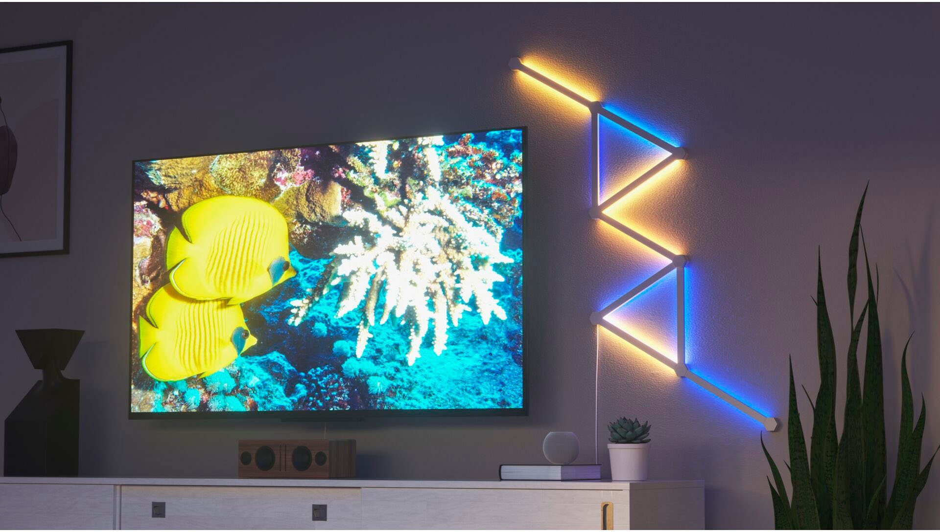 nanoleaf LED Lichtleiste Lines, Dimmfunktion, LED fest integriert, Farbwechsler