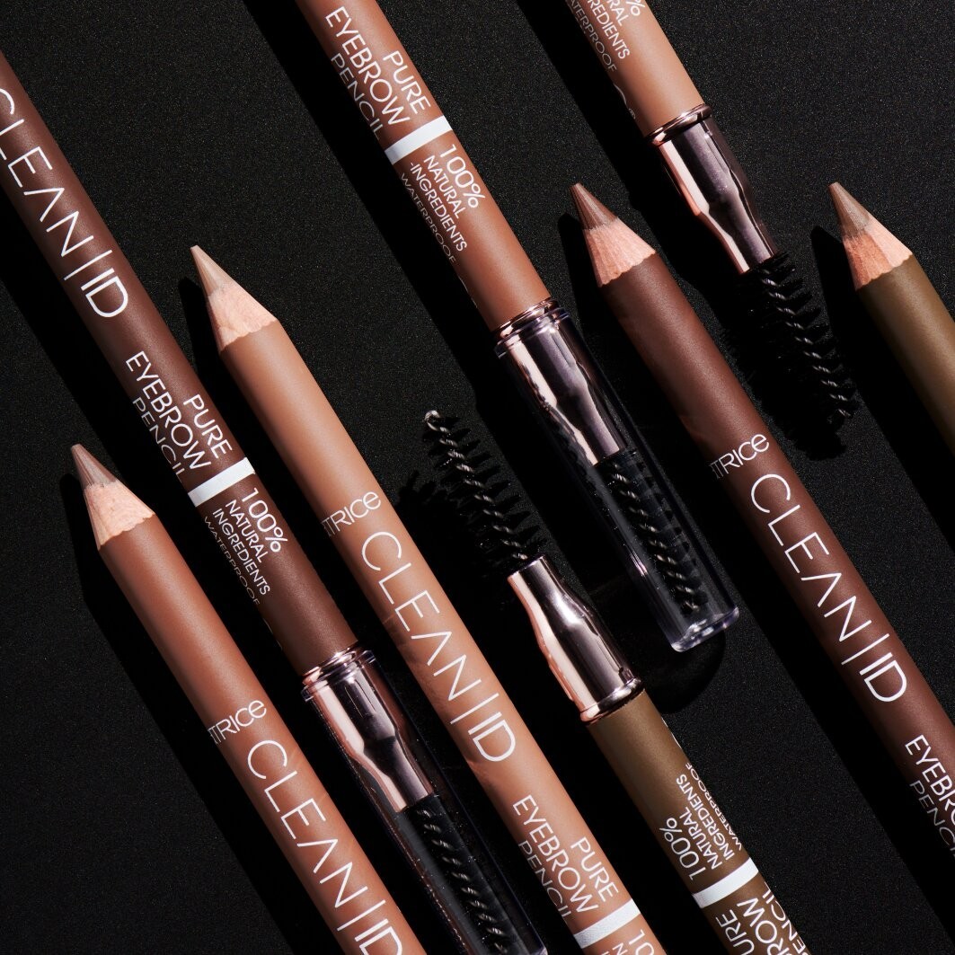 Catrice Clean ID Pure antakių pieštukas, dvigubas, 040 Ash Brown