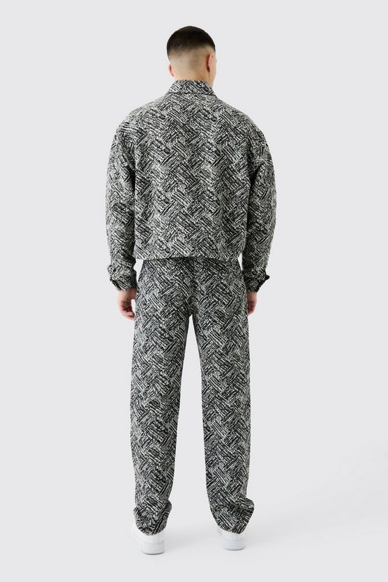 Kastige gemusterte Jacke