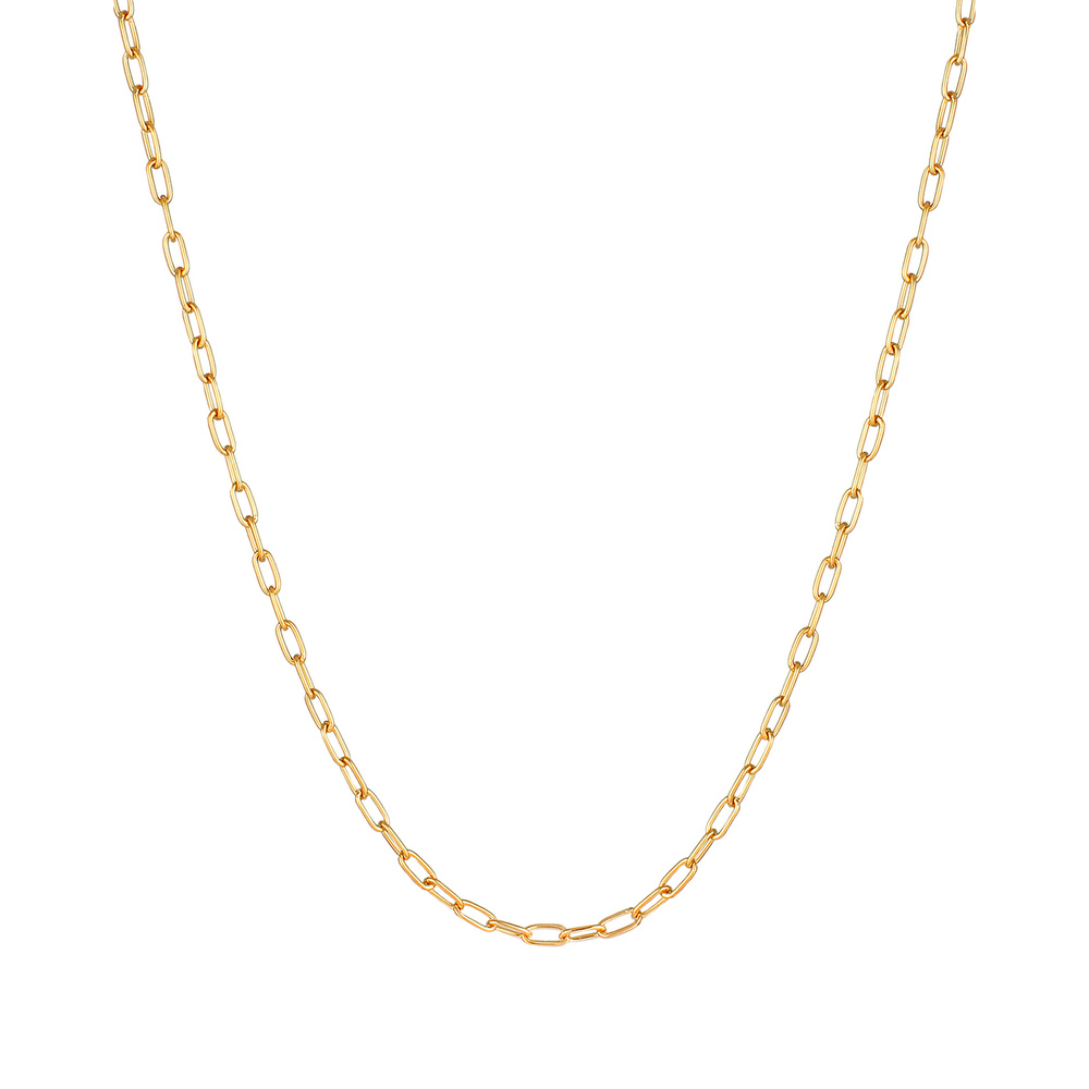 KUZZOI KUZZOI Collier Herren Gliederkette Oval Basic Fein 925 Silber collier