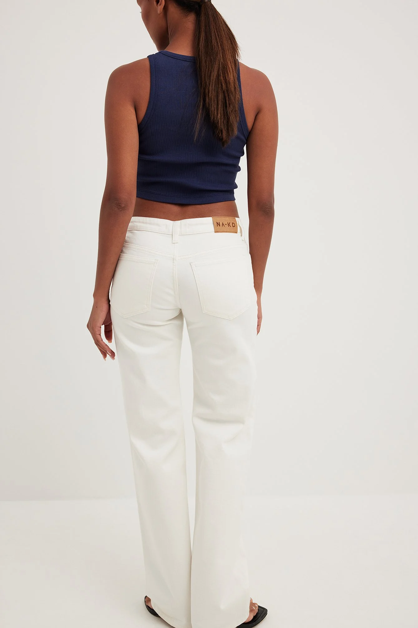 Gerade Jeans mit niedriger Taille
