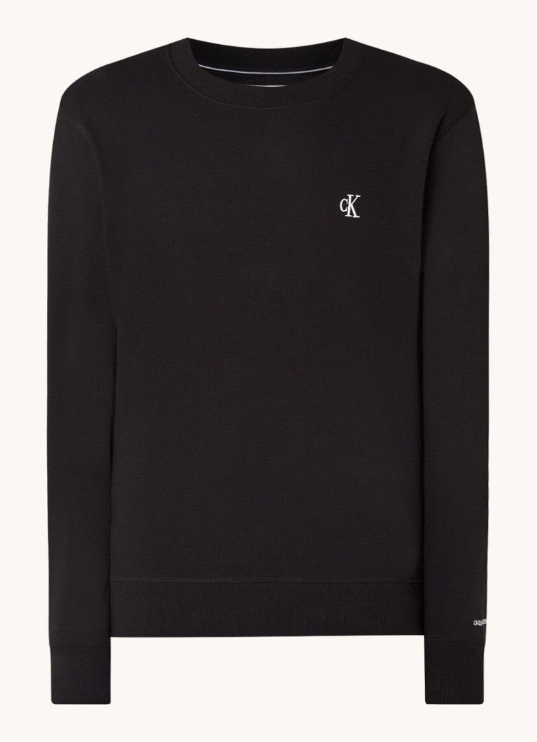 Pulover Calvin Klein cu logo brodat