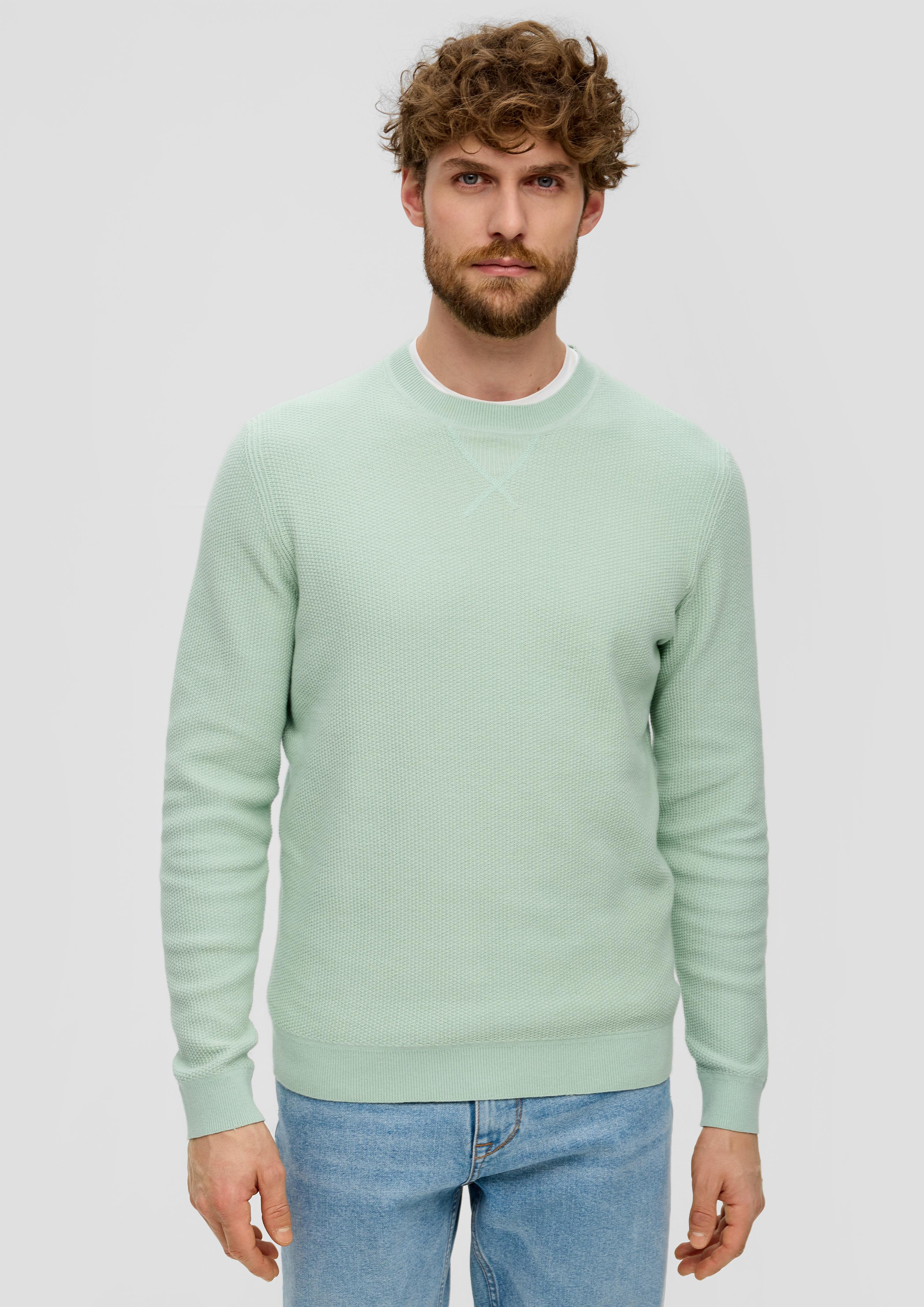 Strickpullover mit Rippelementen  2144086-6501