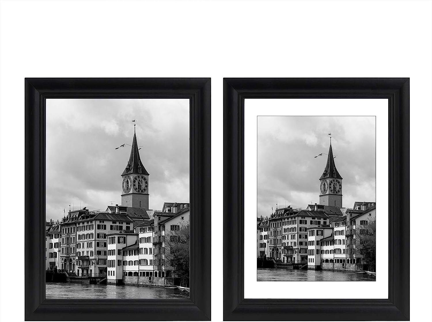 Woltu Bilderrahmen, für 10 Bilder (10 St), Artos Stil Holzrahmen Fotogalerie