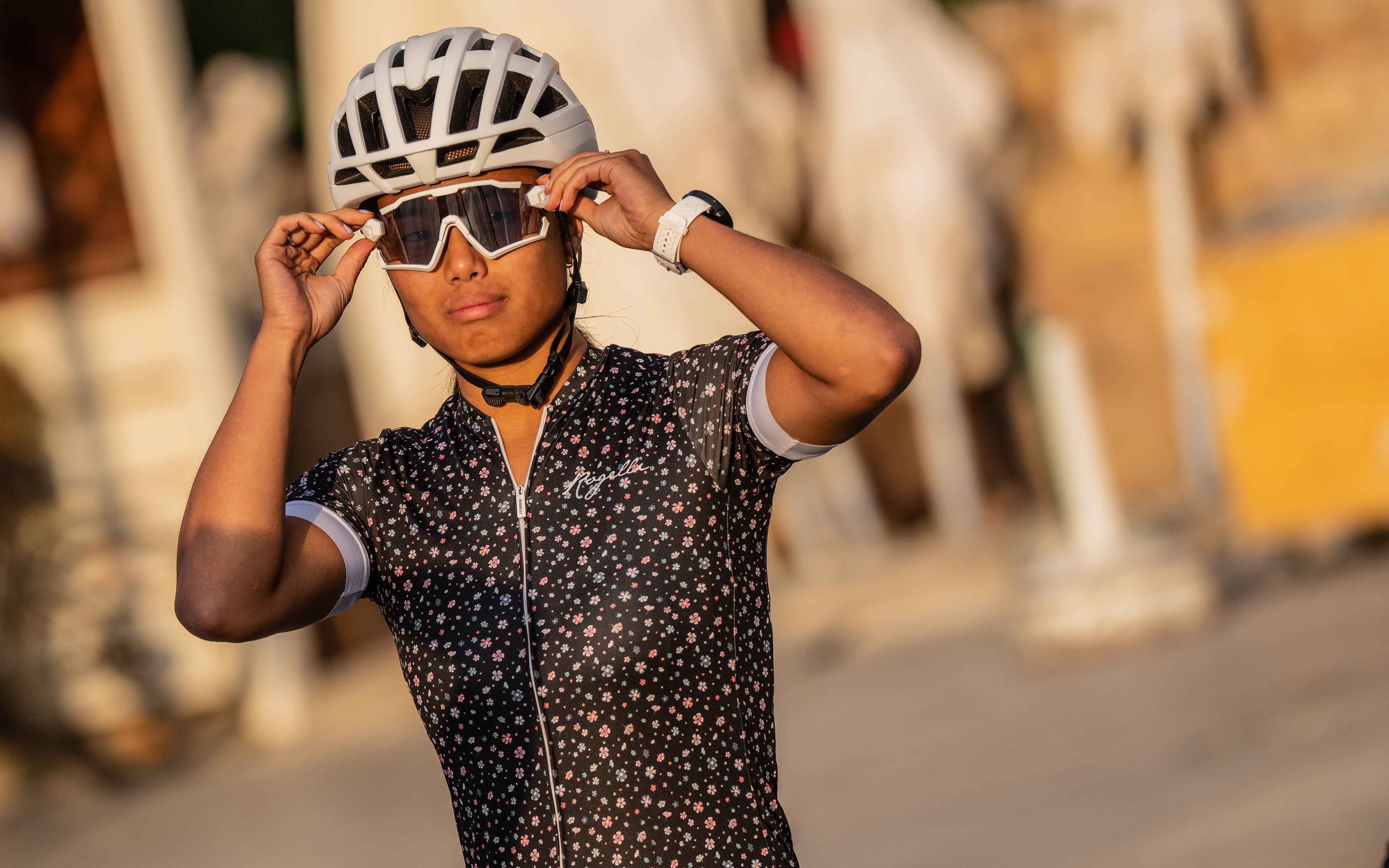 Rogelli Lily Schwarz/Weiß Damen Radtrikot Kurzarm