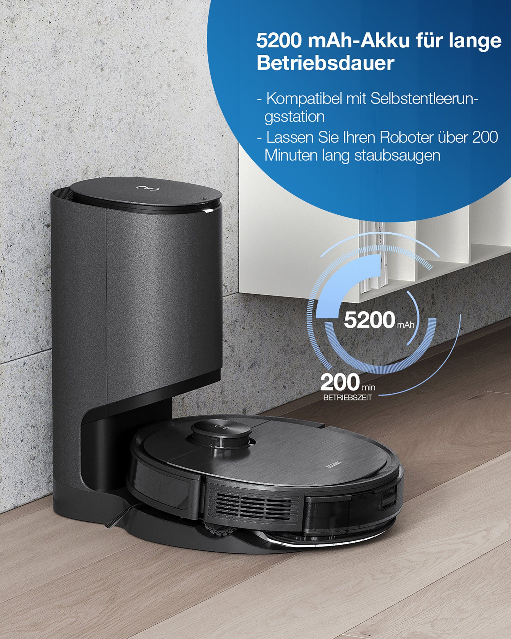 ECOVACS Nass-Trocken-Saugroboter DEEBOT T9 AIVI, mit Zwei-Wege-Sprachkommunikationssystem