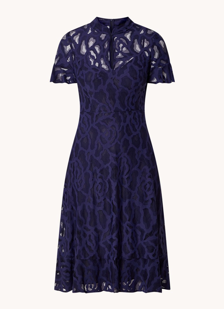 Rochie Phase Eight Lulu din dantelă, bleumarin, mărimea 08