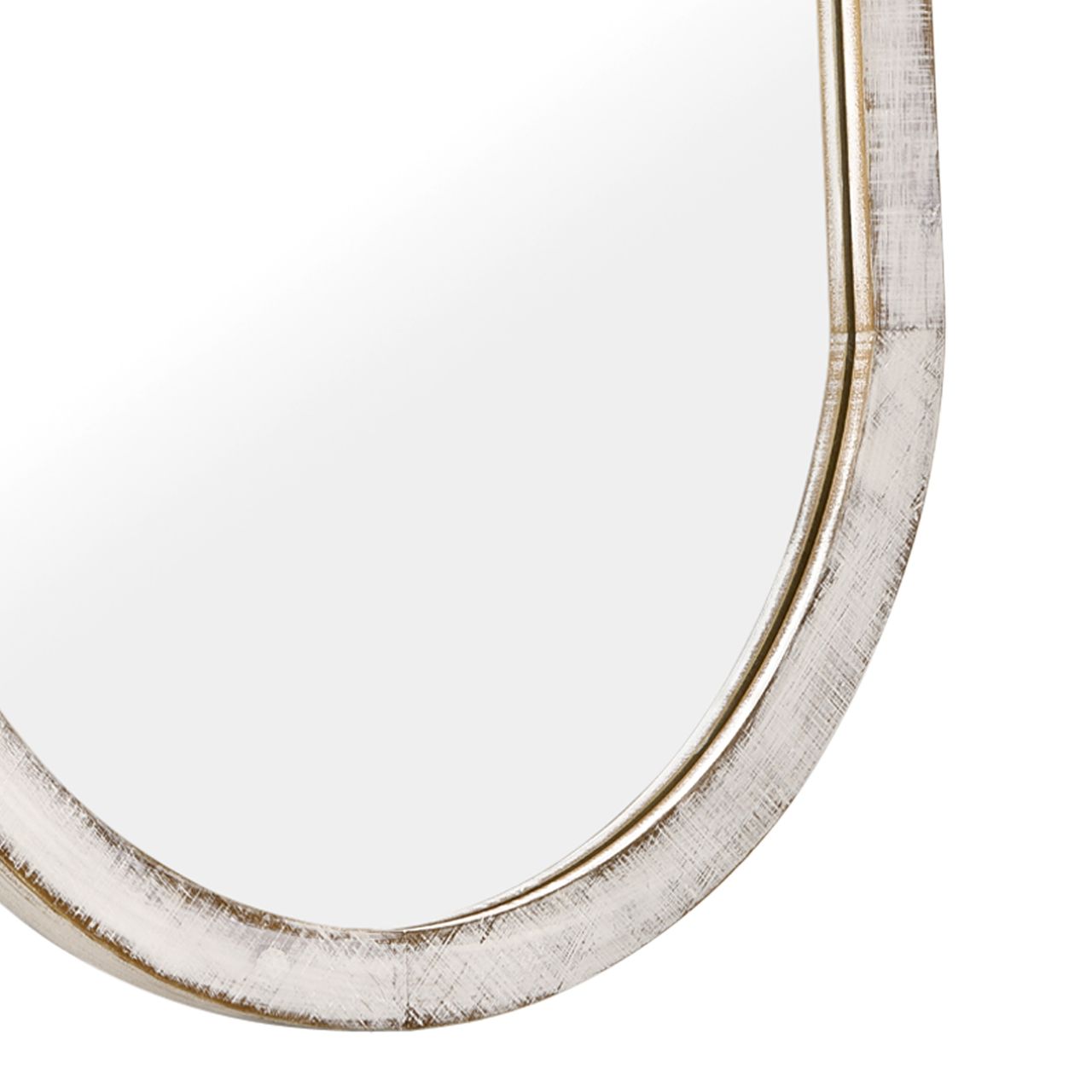 HOMCOM Wandspiegel, Wohnzimmerspiegel, 50 x 90 cm Flurspiegel mit Rattenoptik