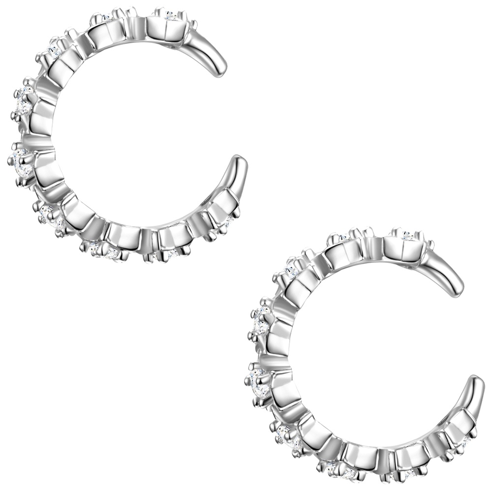 Glanzstücke München Manchette d'oreille en argent Étoiles Argent sterling Oxyde de zirconium (CZ) en  Boucles d'oreilles