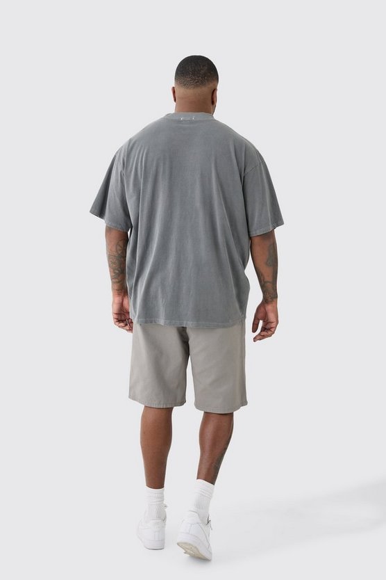 Plus lockere Shorts mit elastischem Bund