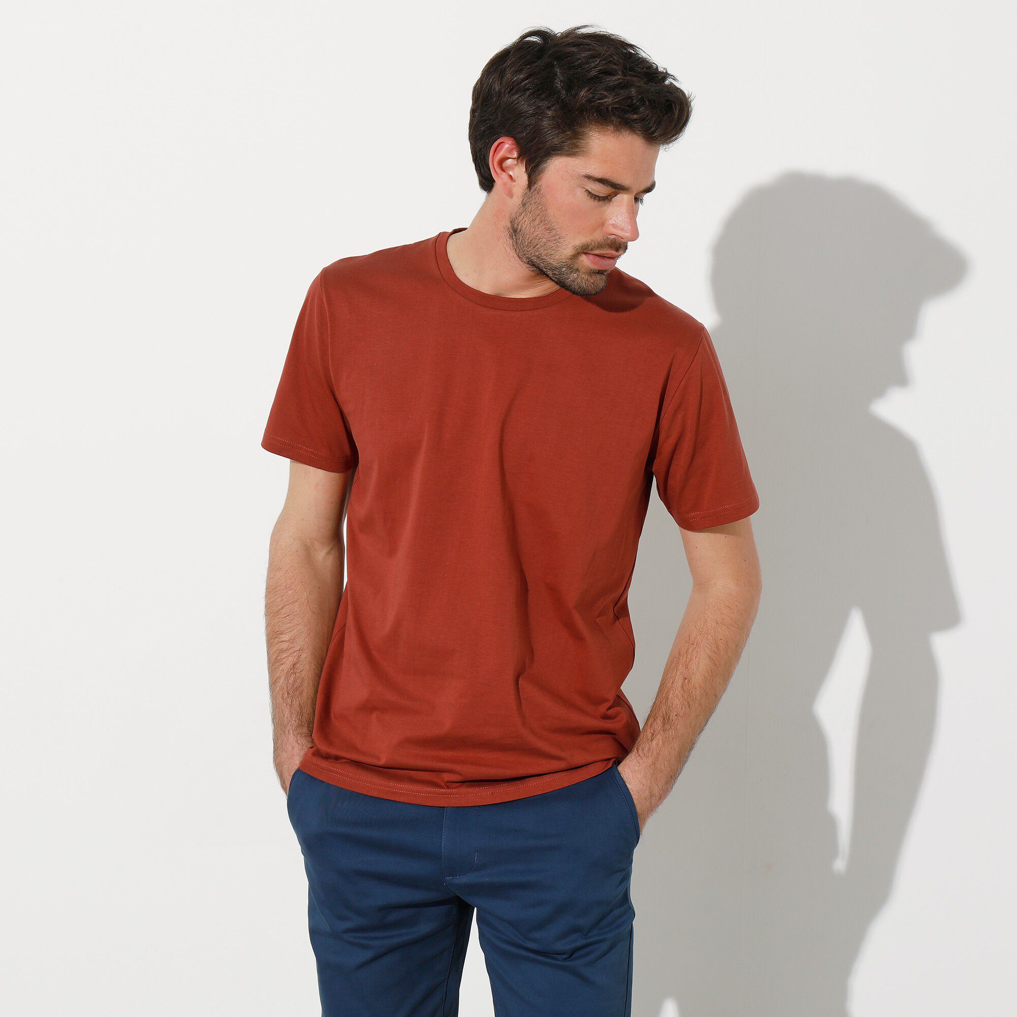T-shirt col rond manches courtes