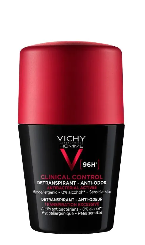 Vichy Homme dezodorantas „Clinical Control“ 96 val. rutulinis dezodorantas