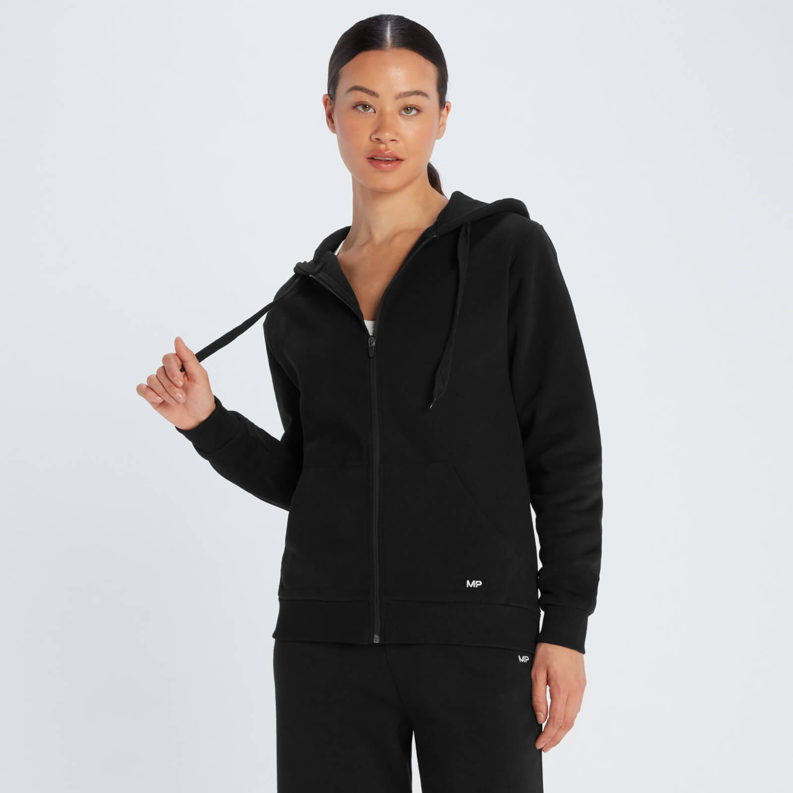 Sweat à capuche zippé MP Essentials pour femmes – Noir