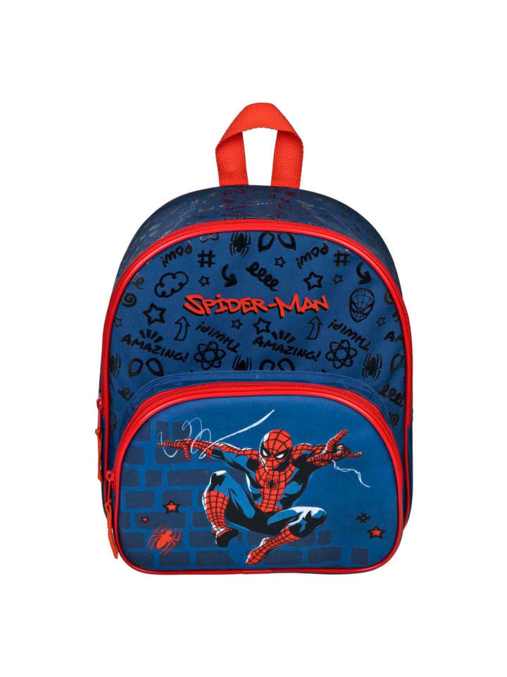 Spiderman Spiderman Rucksack Kinderrucksack mit coolem Superhelden-Design in Blau günstig kaufen 31 x 24 cm