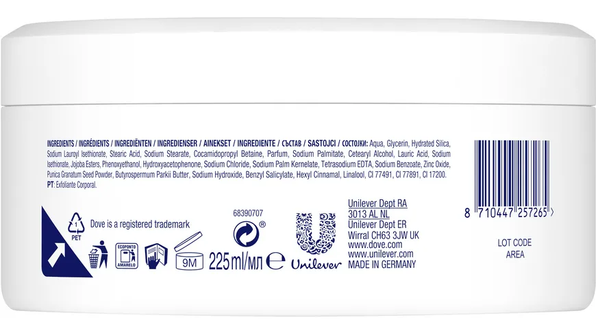 Dove Creme-Dusch-Peeling Granatapfel & Sheabutter 225 ml