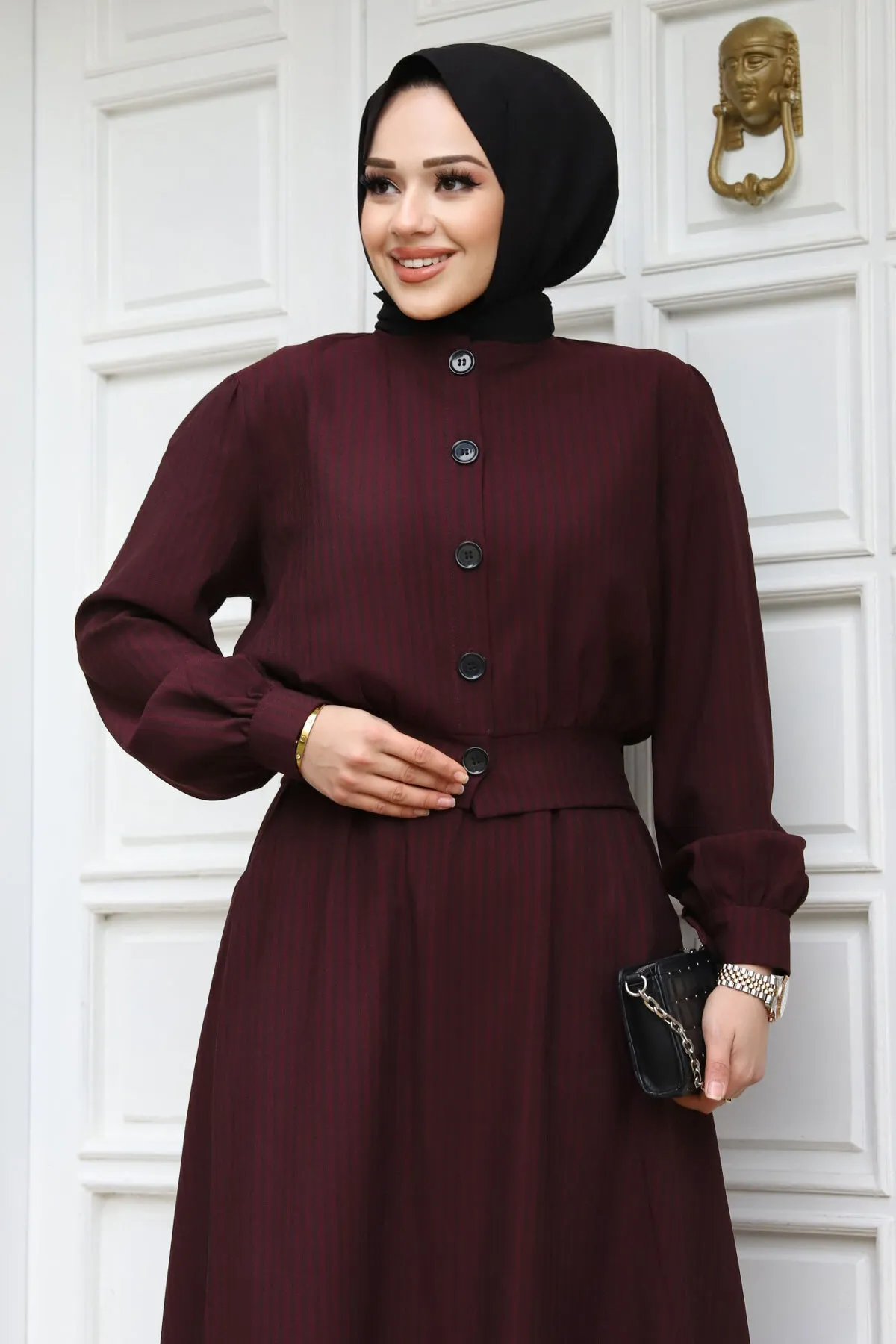 Tesettür Dünyası  Zweiteiler - Lila - Regular Fit