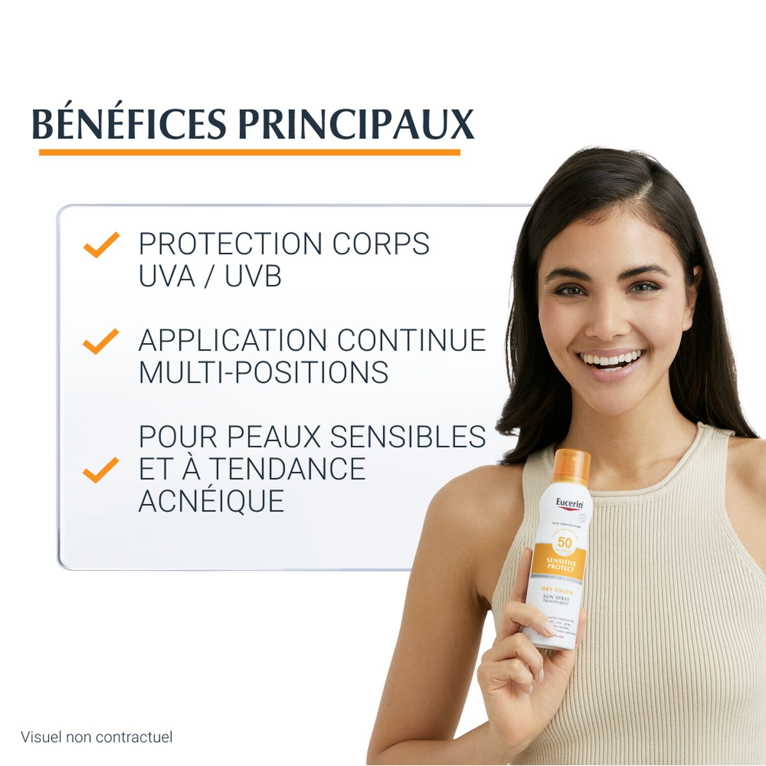 Eucerin Sun Sensitive SPF50 Brume Protectrice Corps - Peaux Sensibles et Acnéiques